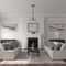 Ekena Millwork Alexa Ceiling Medallion (Fits Canopies up to 3"), Hand-Painted Gobi Desert Crackle, 15"OD x 1 3/4"P CM14AXGDC - alternate 4